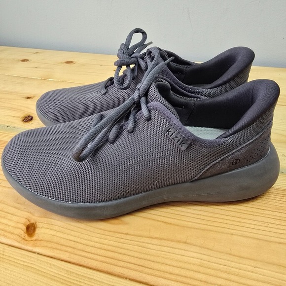 Kizik Madrid Eco-Knit Hands Free Shoes Womens 7 Wide Gray Sneakers Mens 5.5 - Picture 4 of 10
